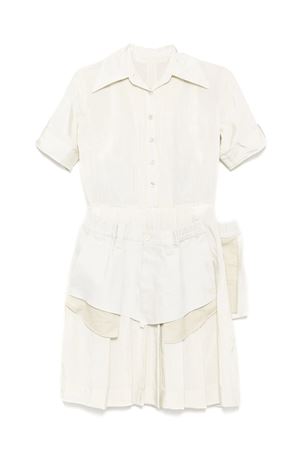 Ecru layered dress MAISON MARGIELA | S51DD0029MTN060729